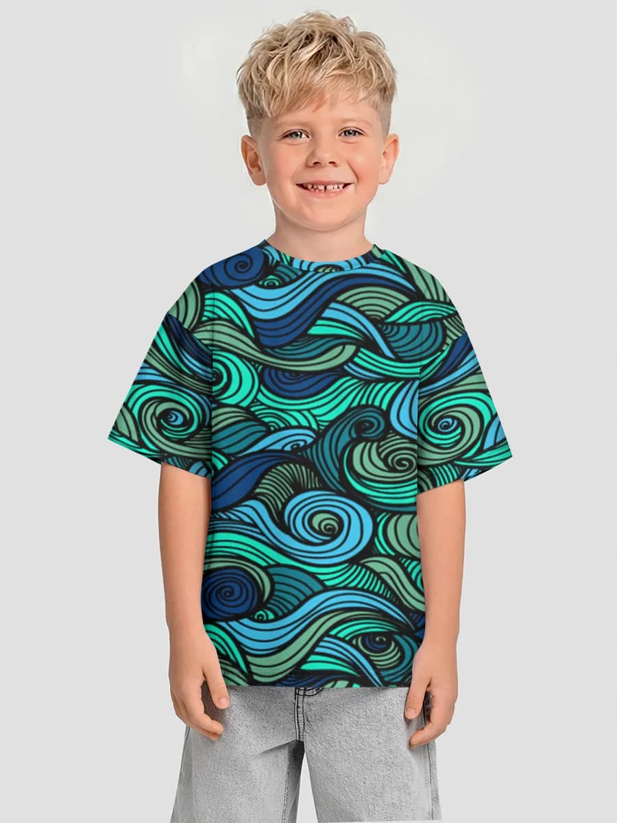 Camiseta Oversize de Algodón Niño