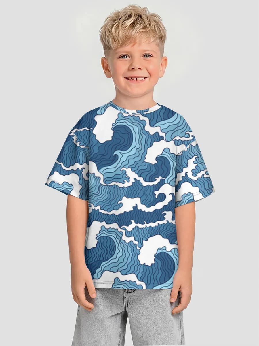 Camiseta Oversize de Algodón Niño