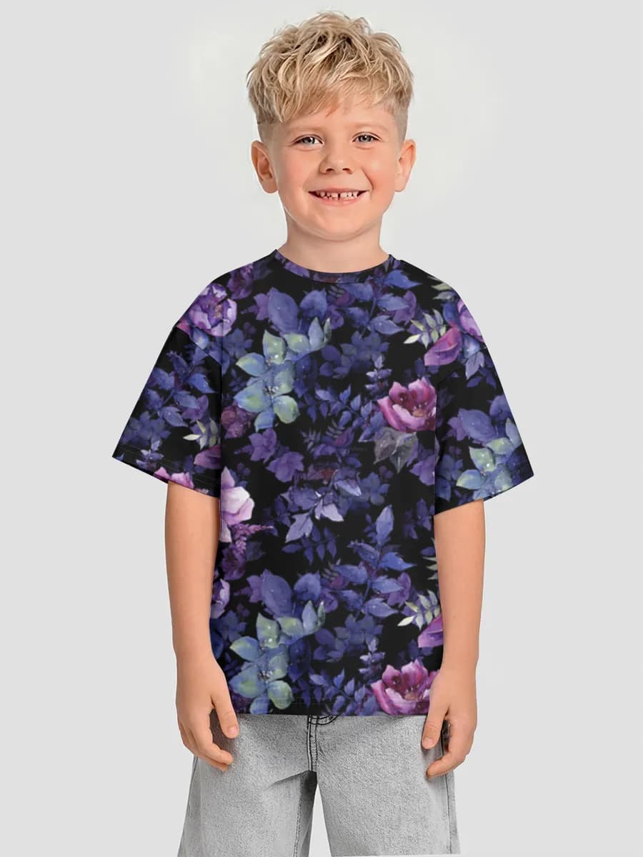 Oversized Baumwoll-T-Shirt Jungen