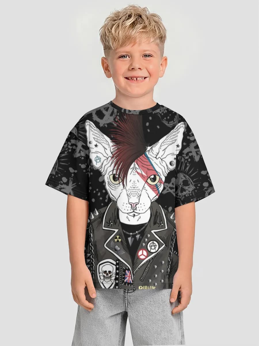 Camiseta Oversize de Algodón Niño
