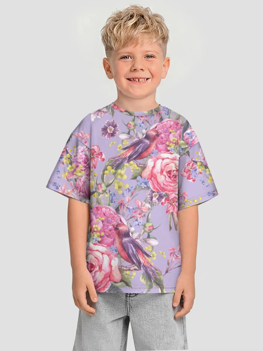 男の子 ビッグシルエット コットンTシャツ
