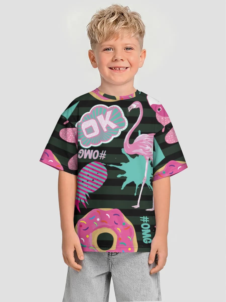 Camiseta Oversize de Algodón Niño