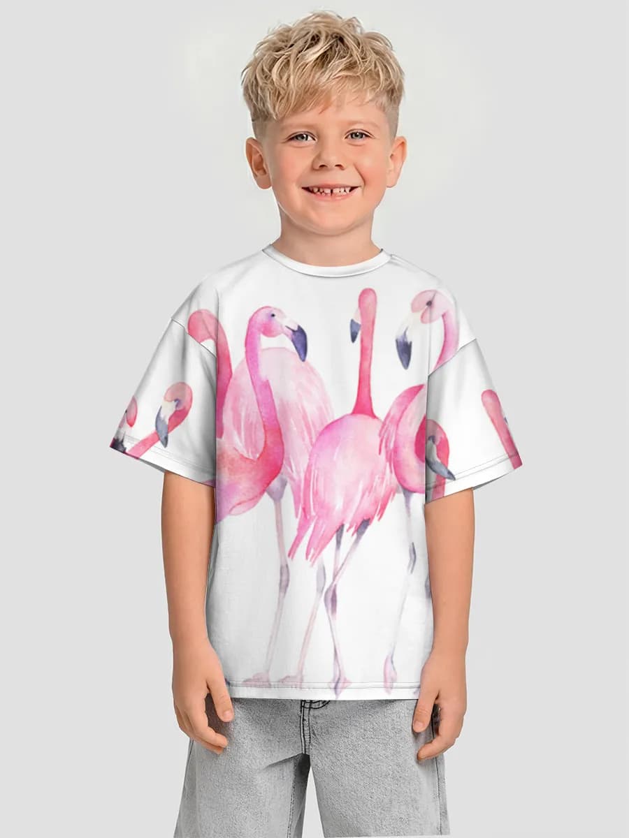 Boys' oversized cotton T-shirt