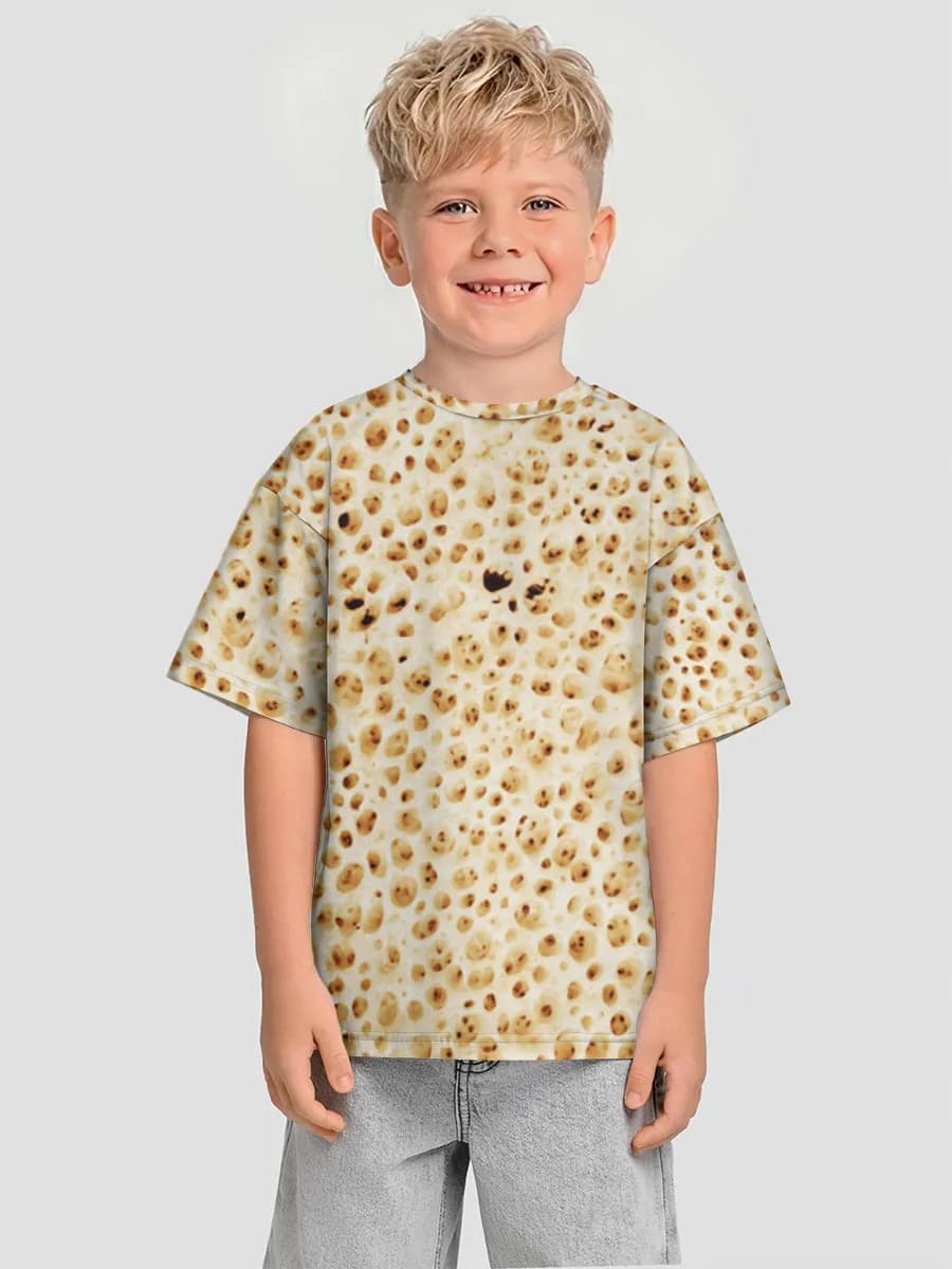 Boys' oversized cotton T-shirt