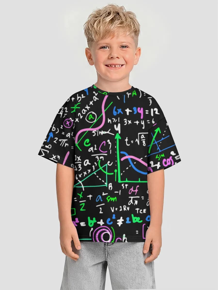 Oversized Baumwoll-T-Shirt Jungen