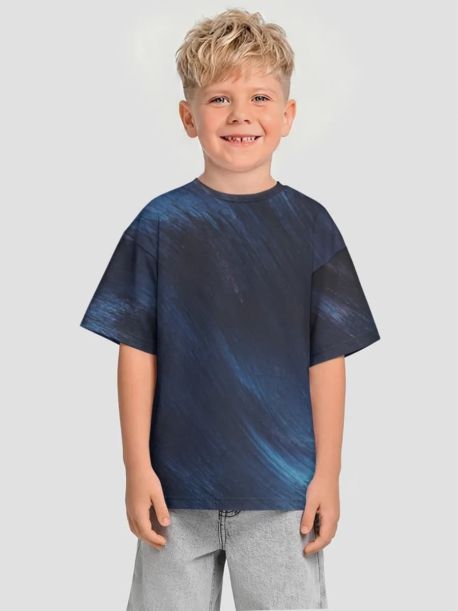 Boys' oversized cotton T-shirt