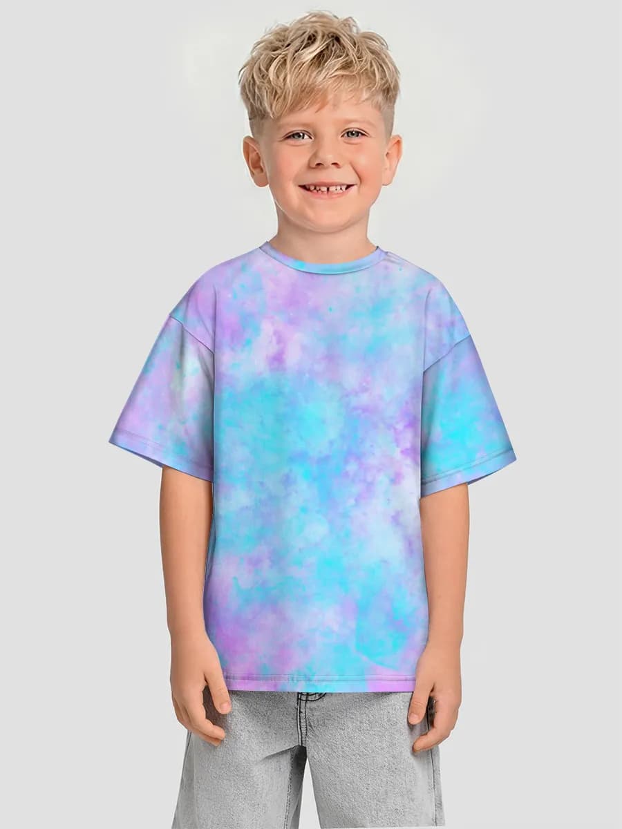 Boys' oversized cotton T-shirt