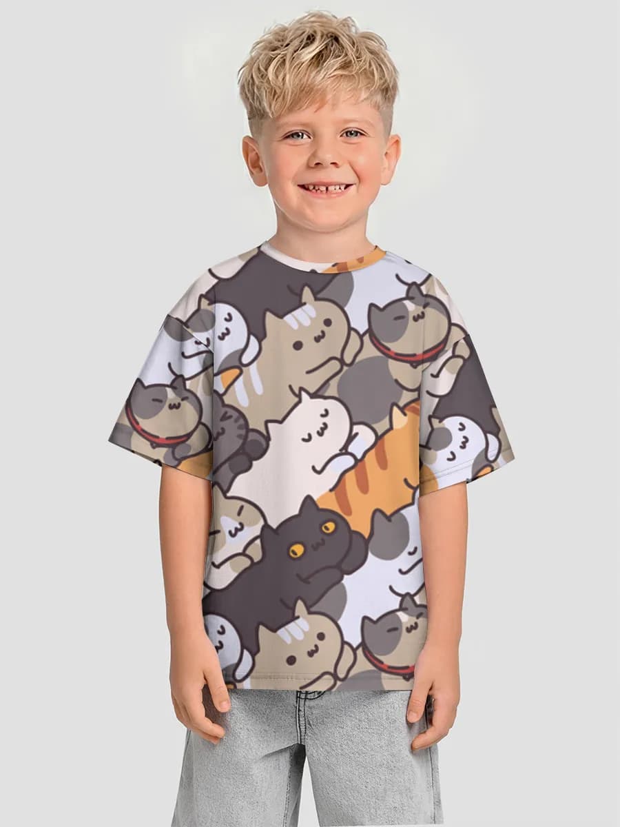 Camiseta Oversize de Algodón Niño