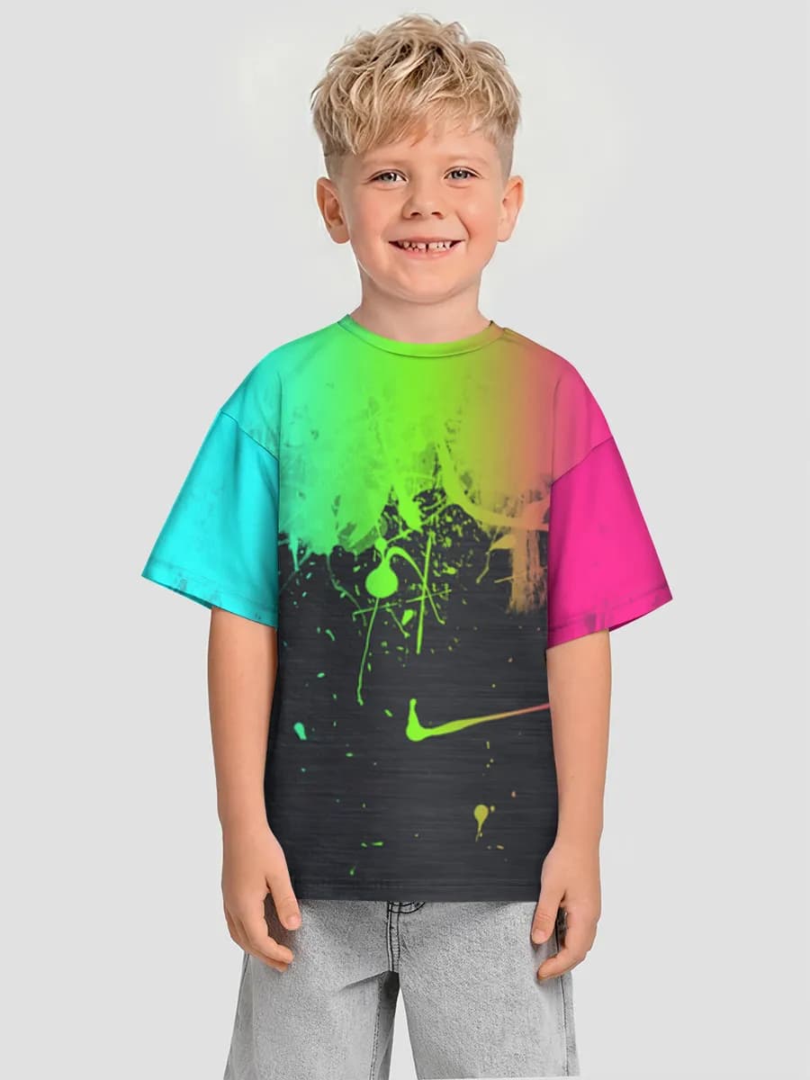 Camiseta Oversize de Algodón Niño