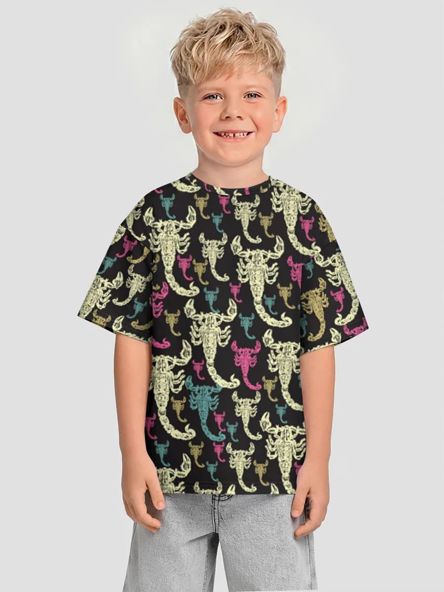 Oversized Baumwoll-T-Shirt Jungen