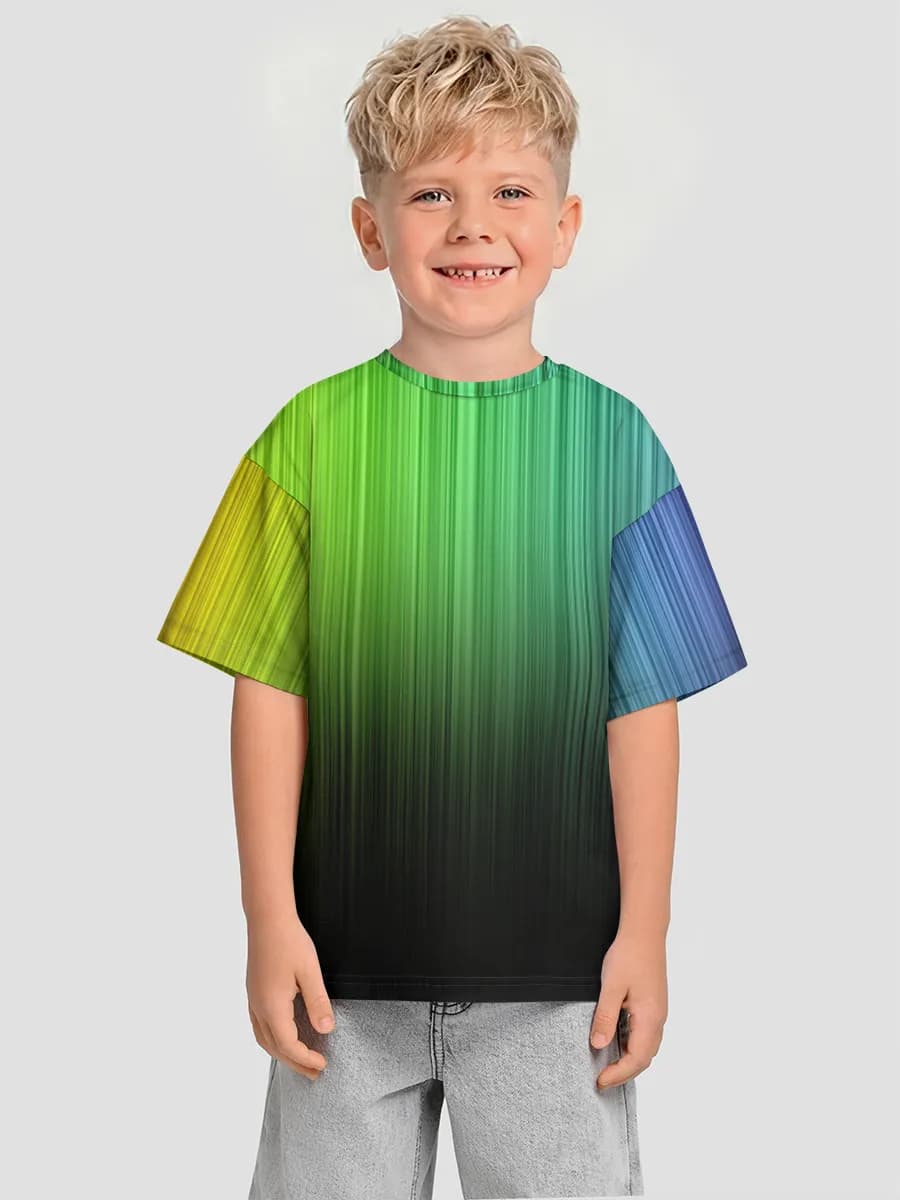 Boys' oversized cotton T-shirt