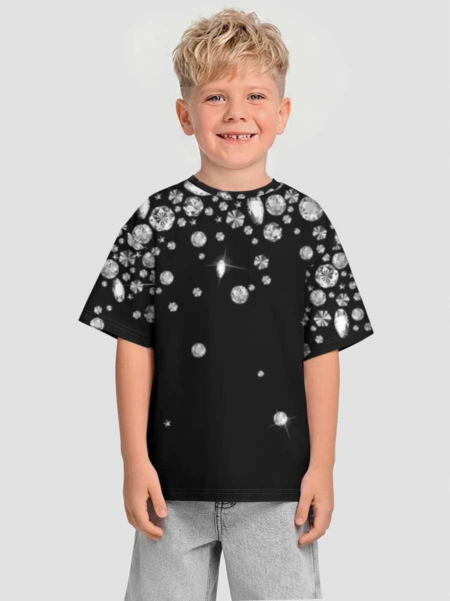 Boys' oversized cotton T-shirt