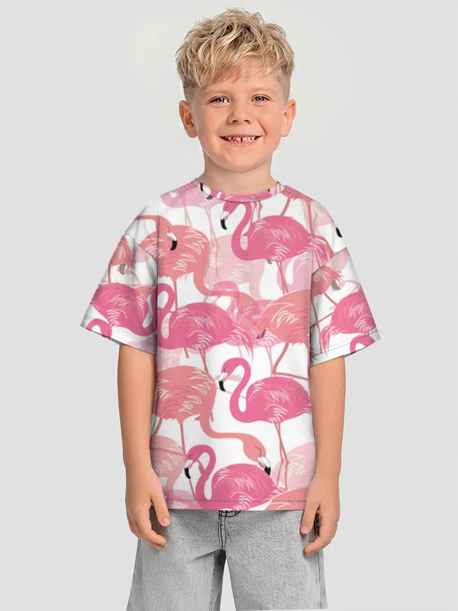 Boys' oversized cotton T-shirt