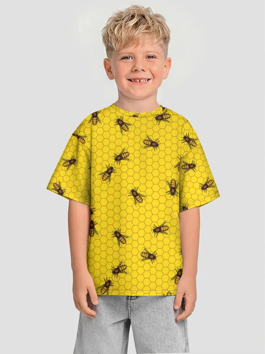 Oversized Baumwoll-T-Shirt Jungen