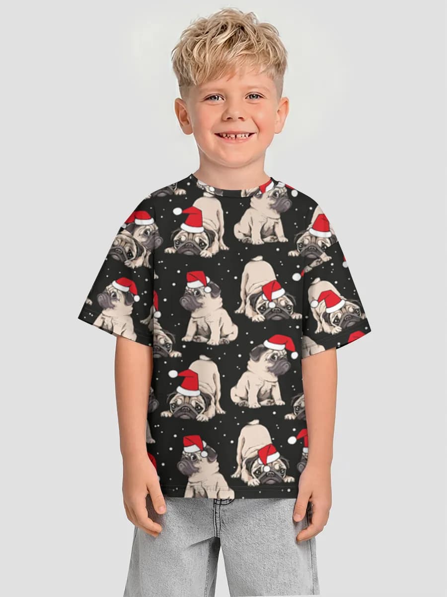 Oversized Baumwoll-T-Shirt Jungen
