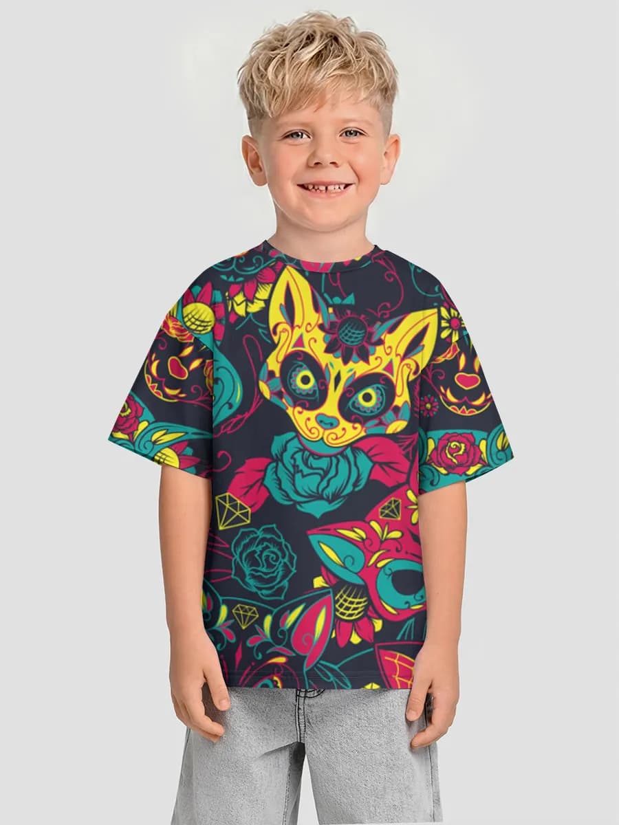 男の子 ビッグシルエット コットンTシャツ