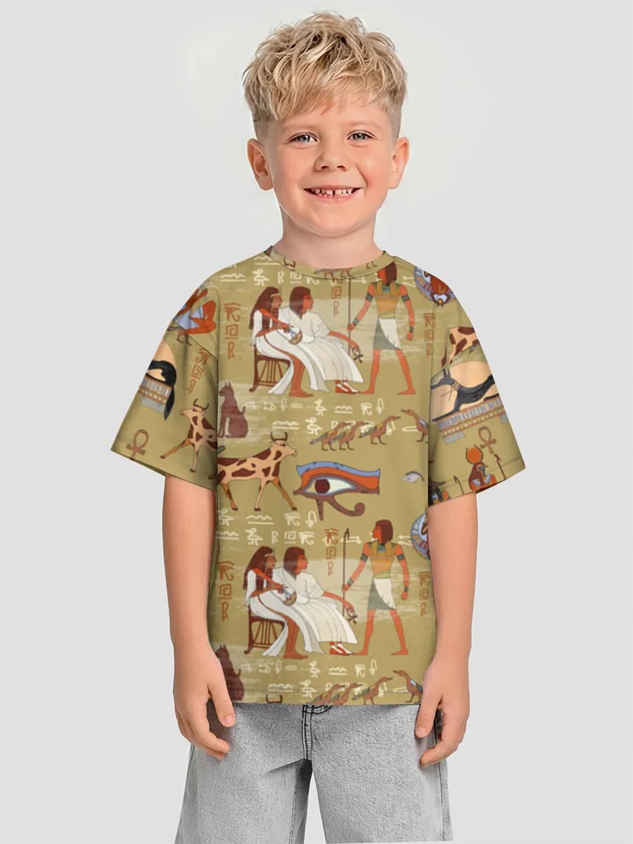 男の子 ビッグシルエット コットンTシャツ
