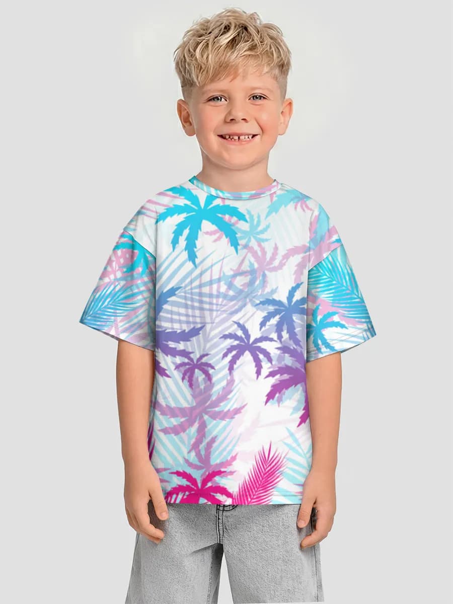 男の子 ビッグシルエット コットンTシャツ