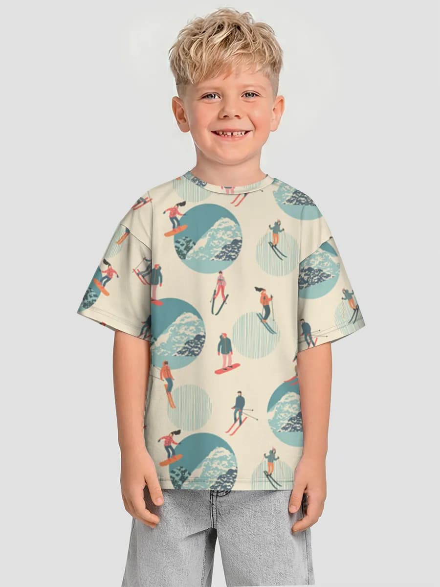 男の子 ビッグシルエット コットンTシャツ