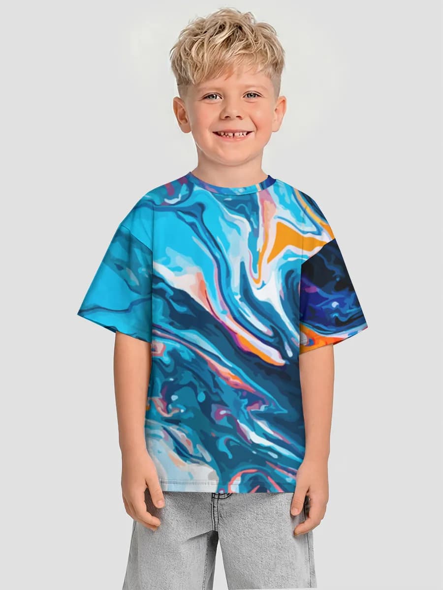 男の子 ビッグシルエット コットンTシャツ