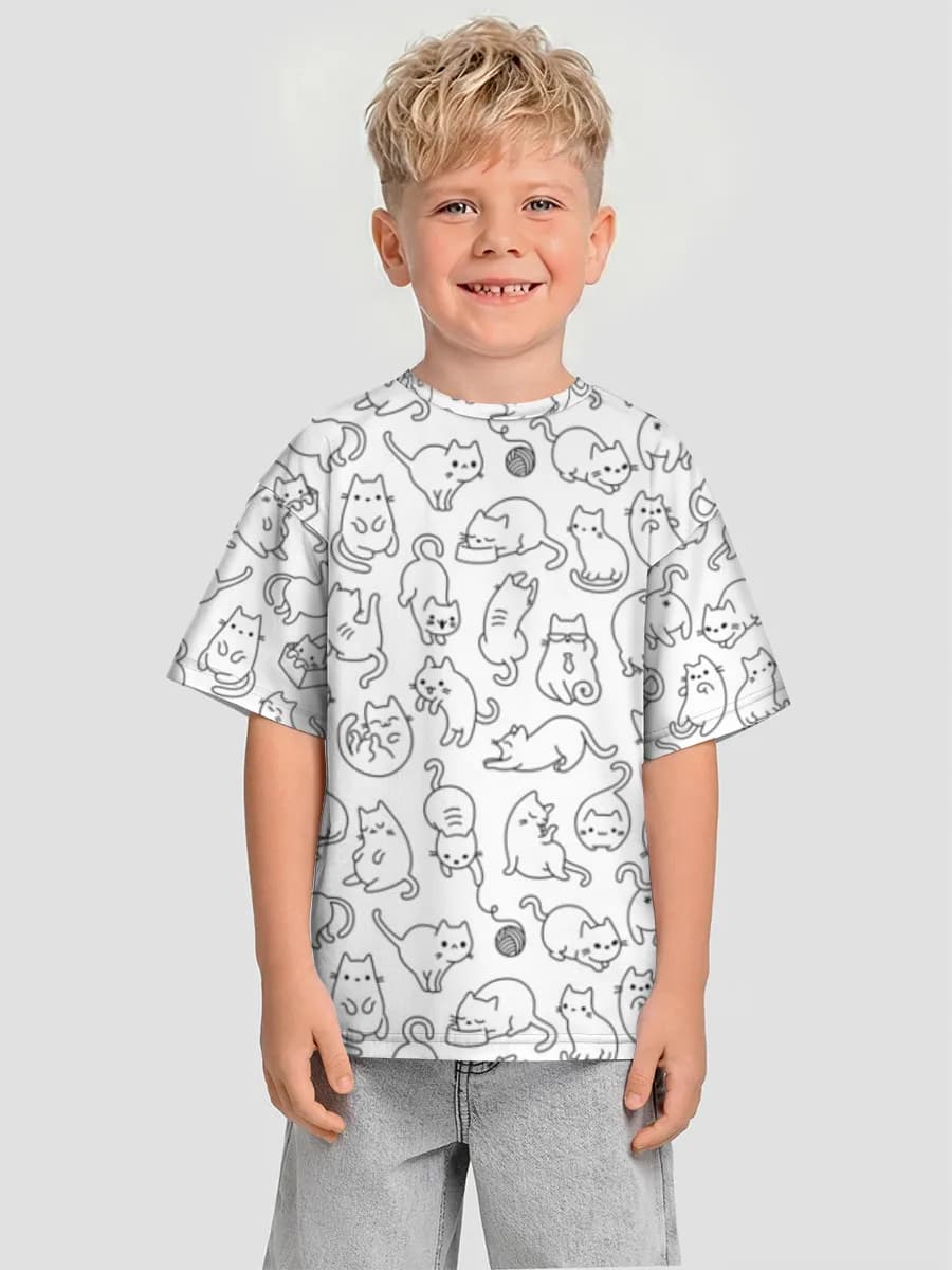 T-shirt coton oversize garçon