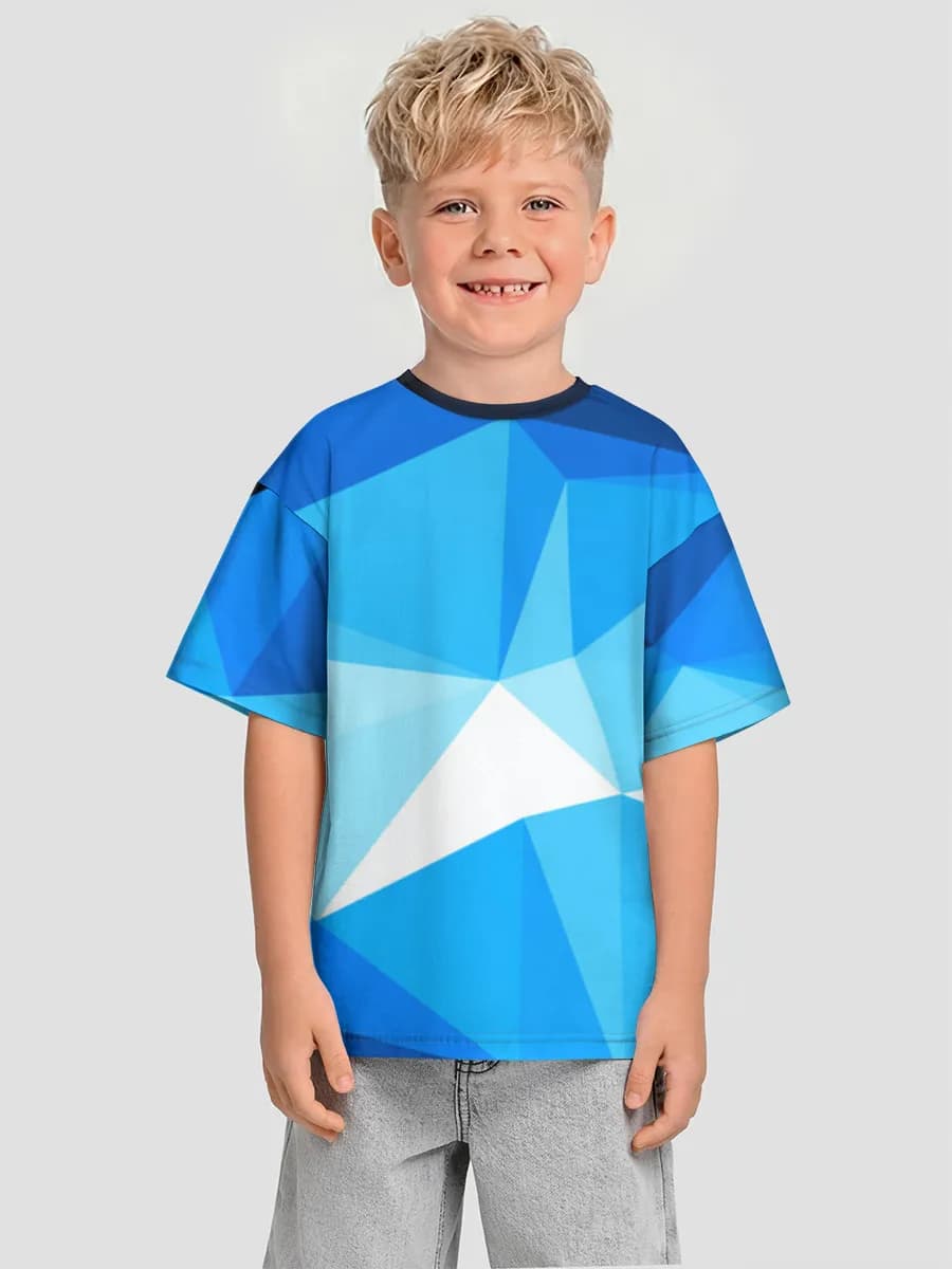 Oversized Baumwoll-T-Shirt Jungen