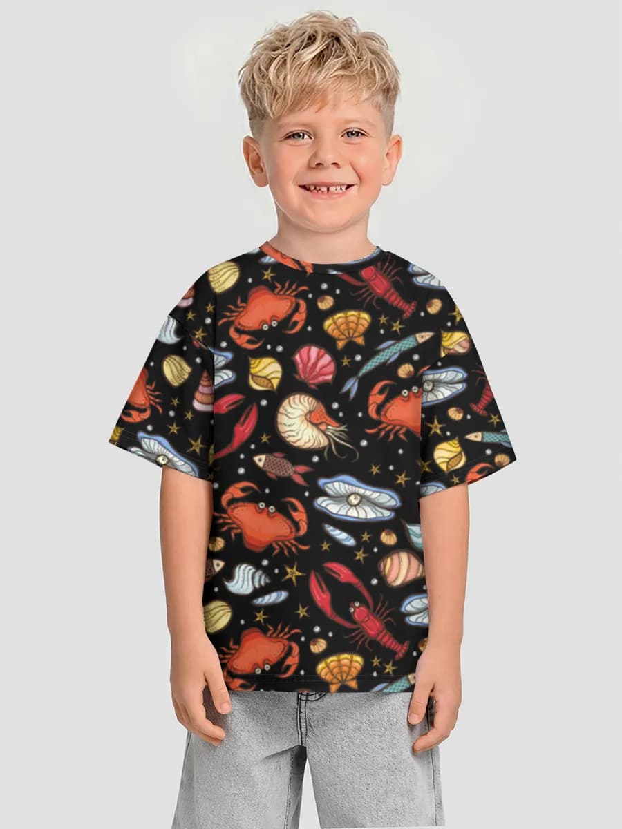 Camiseta Oversize de Algodón Niño