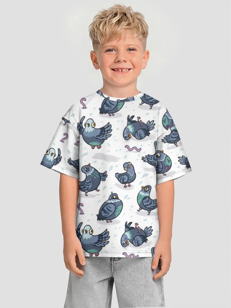 Boys' oversized cotton T-shirt