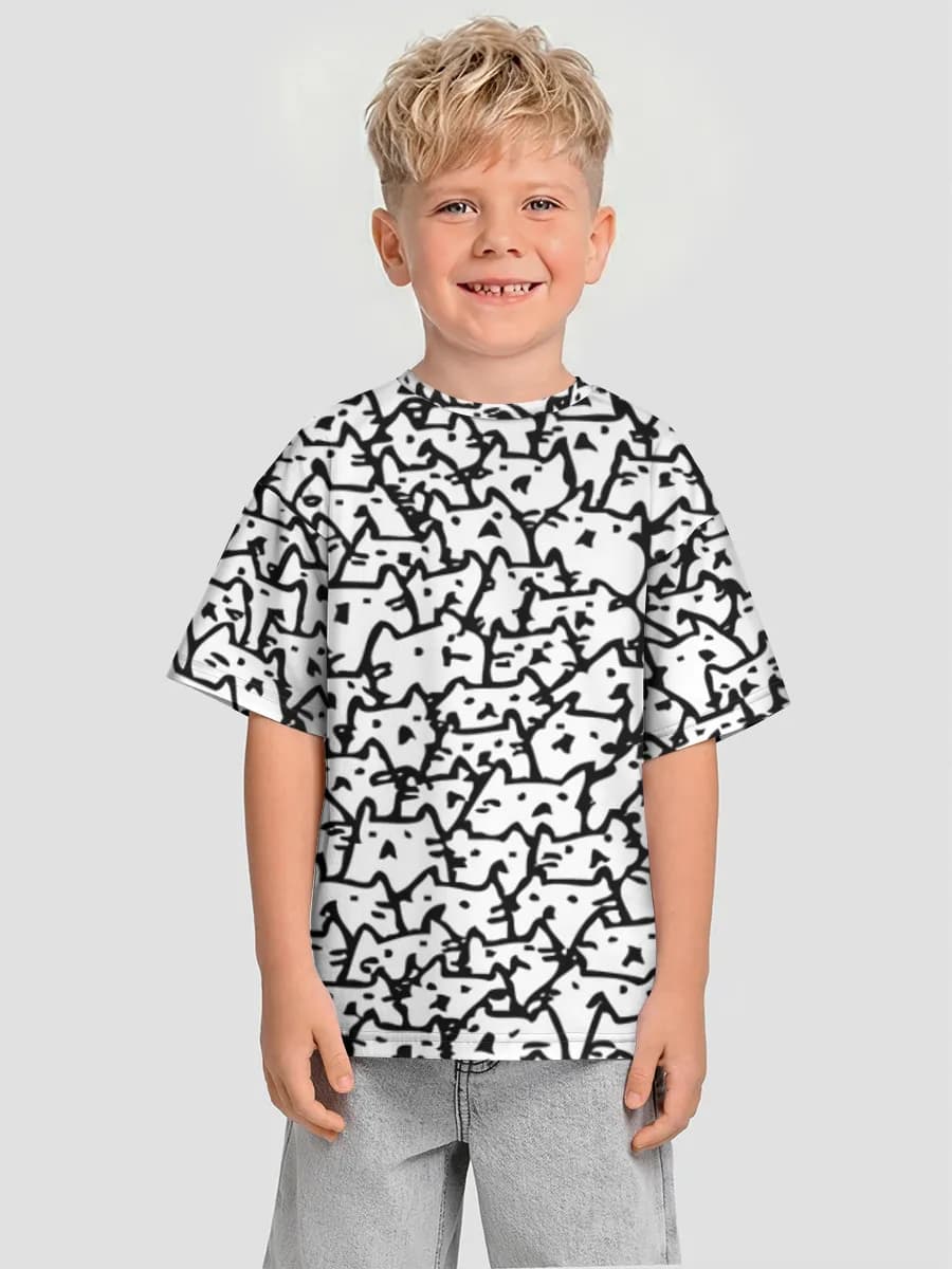 Camiseta Oversize de Algodón Niño