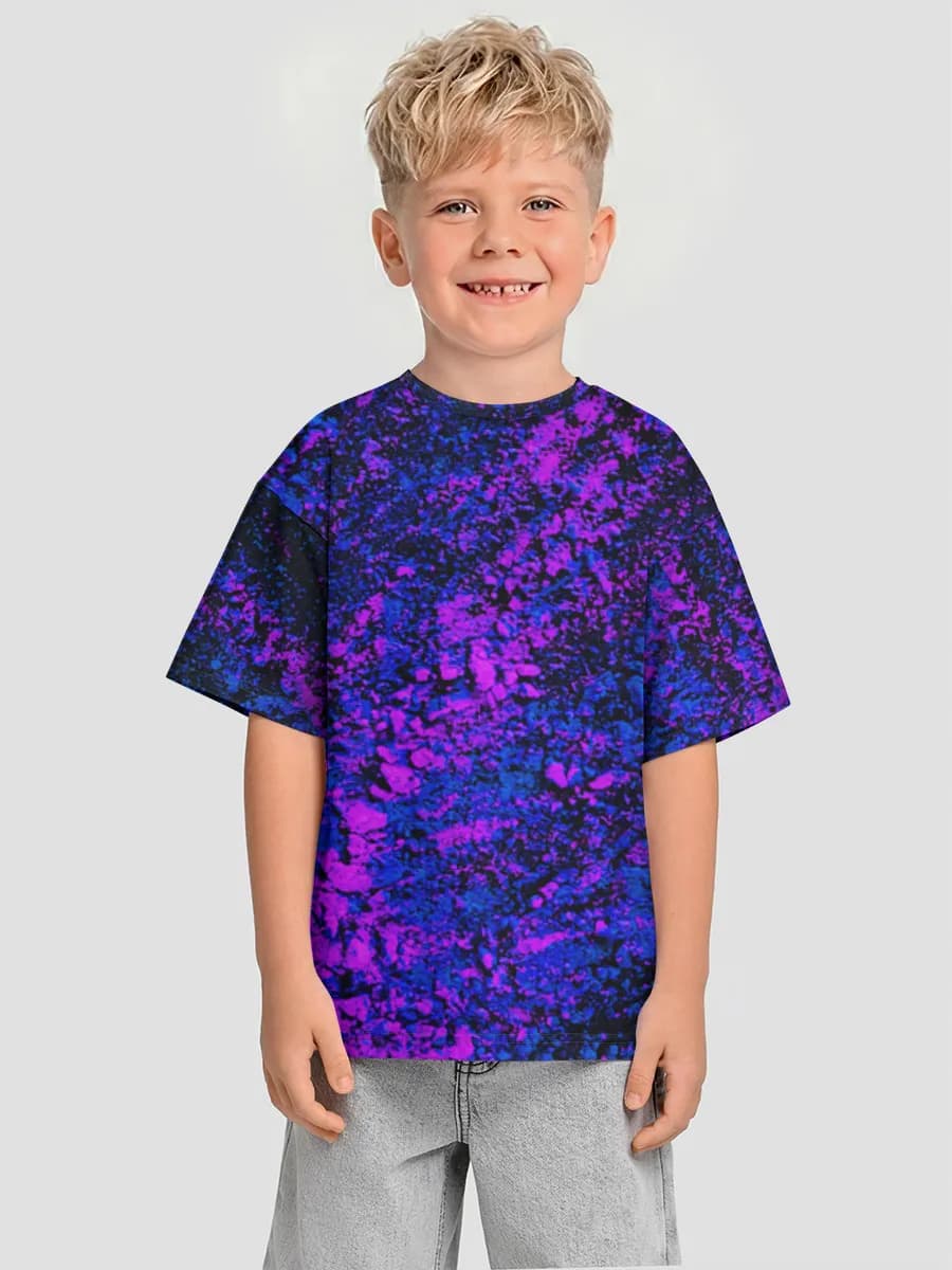 Boys' oversized cotton T-shirt