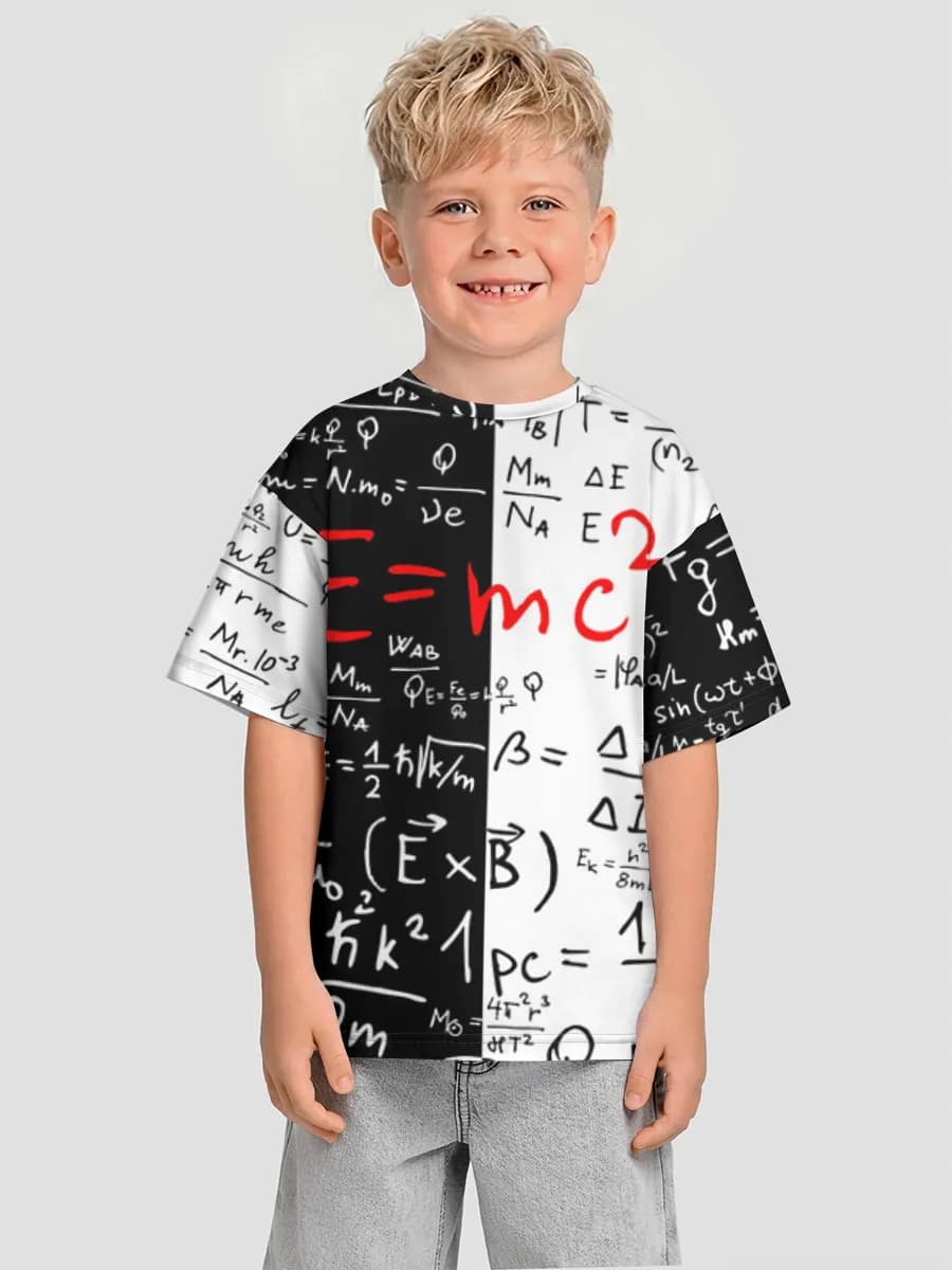 Oversized Baumwoll-T-Shirt Jungen