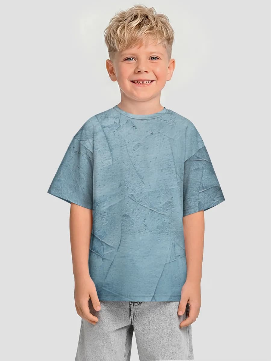Boys' oversized cotton T-shirt