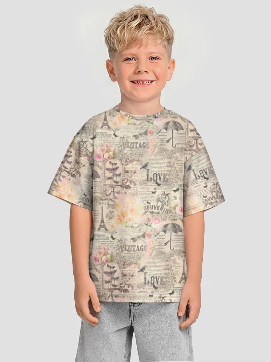 T-shirt coton oversize garçon