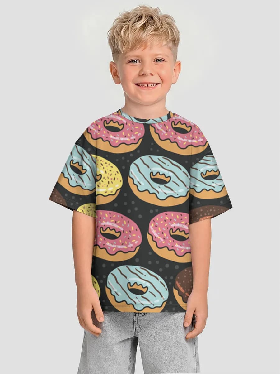 Oversized Baumwoll-T-Shirt Jungen