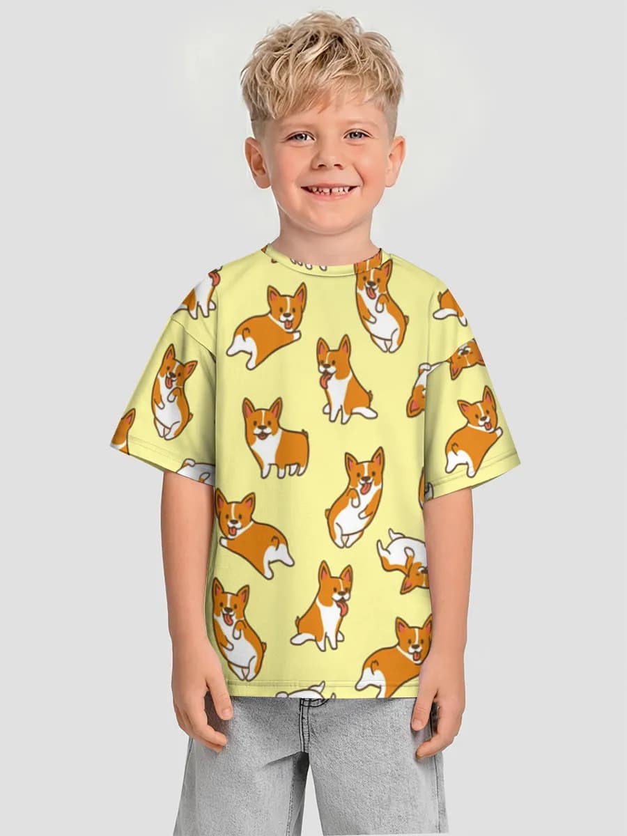 Boys' oversized cotton T-shirt