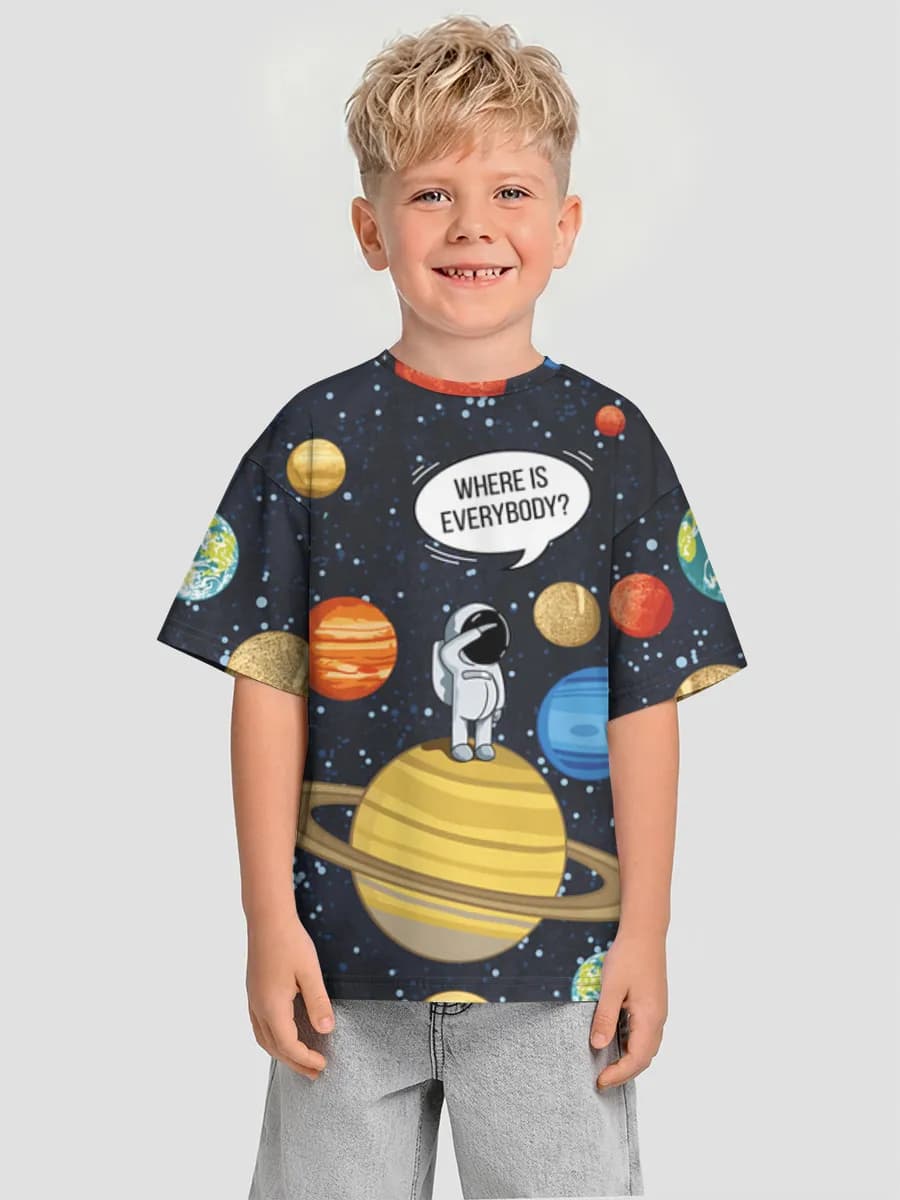 T-shirt coton oversize garçon
