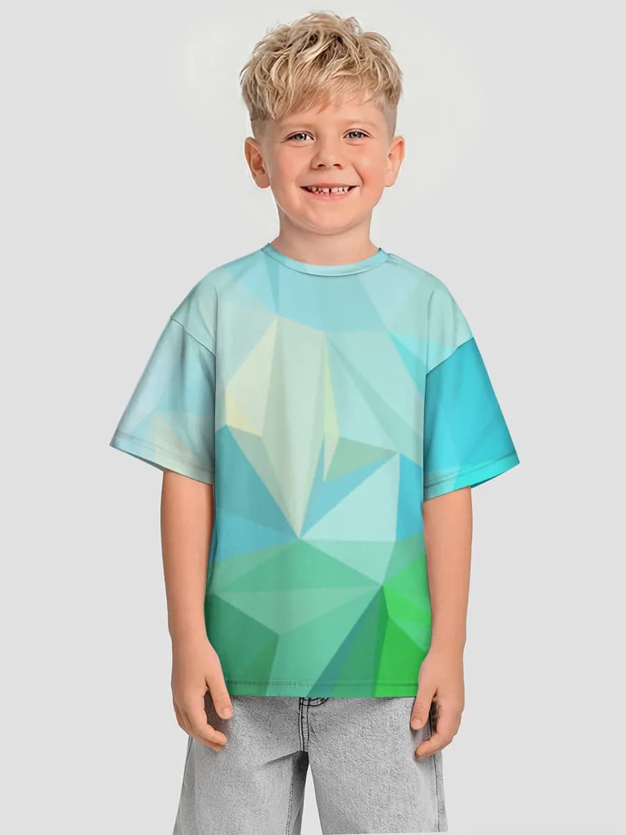 Oversized Baumwoll-T-Shirt Jungen