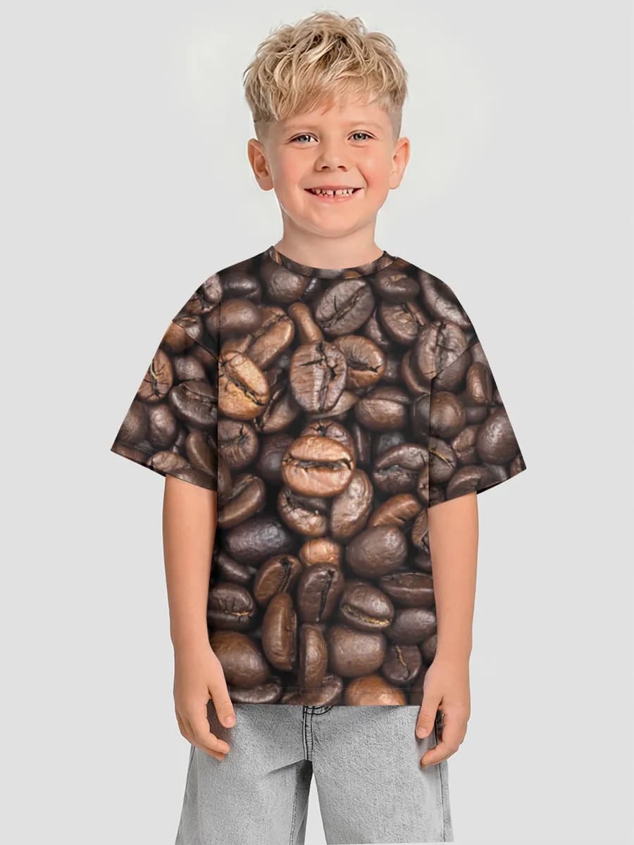 Boys' oversized cotton T-shirt
