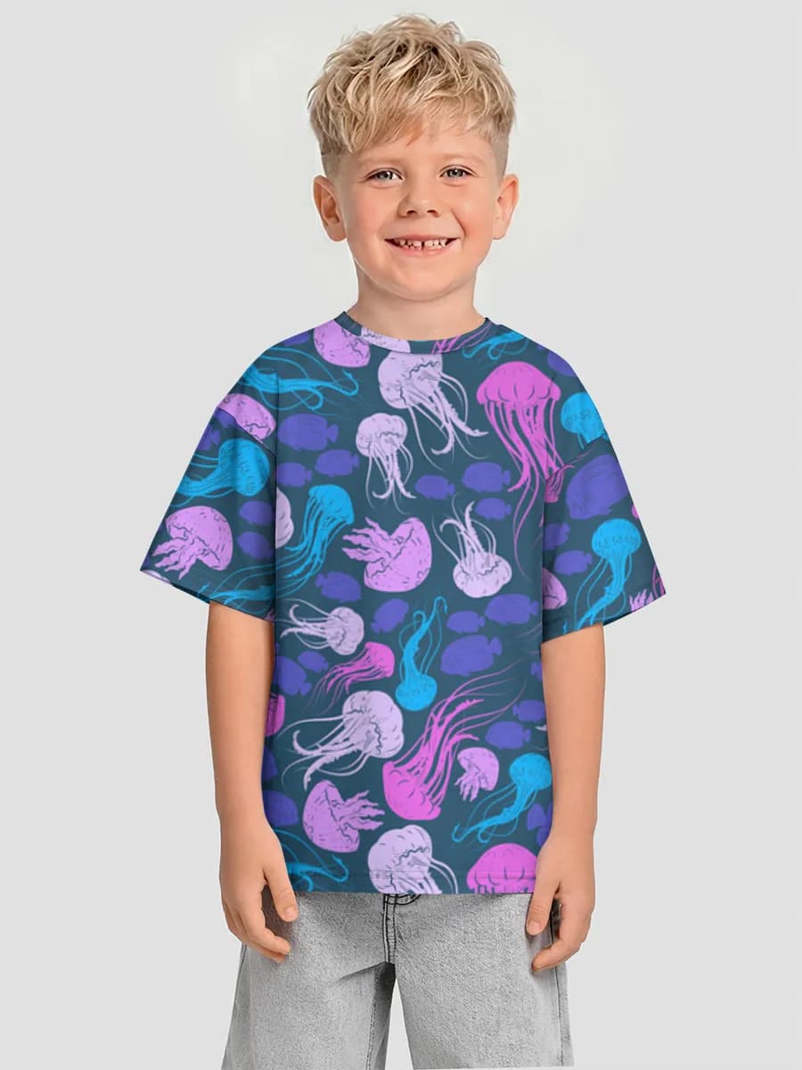 Camiseta Oversize de Algodón Niño