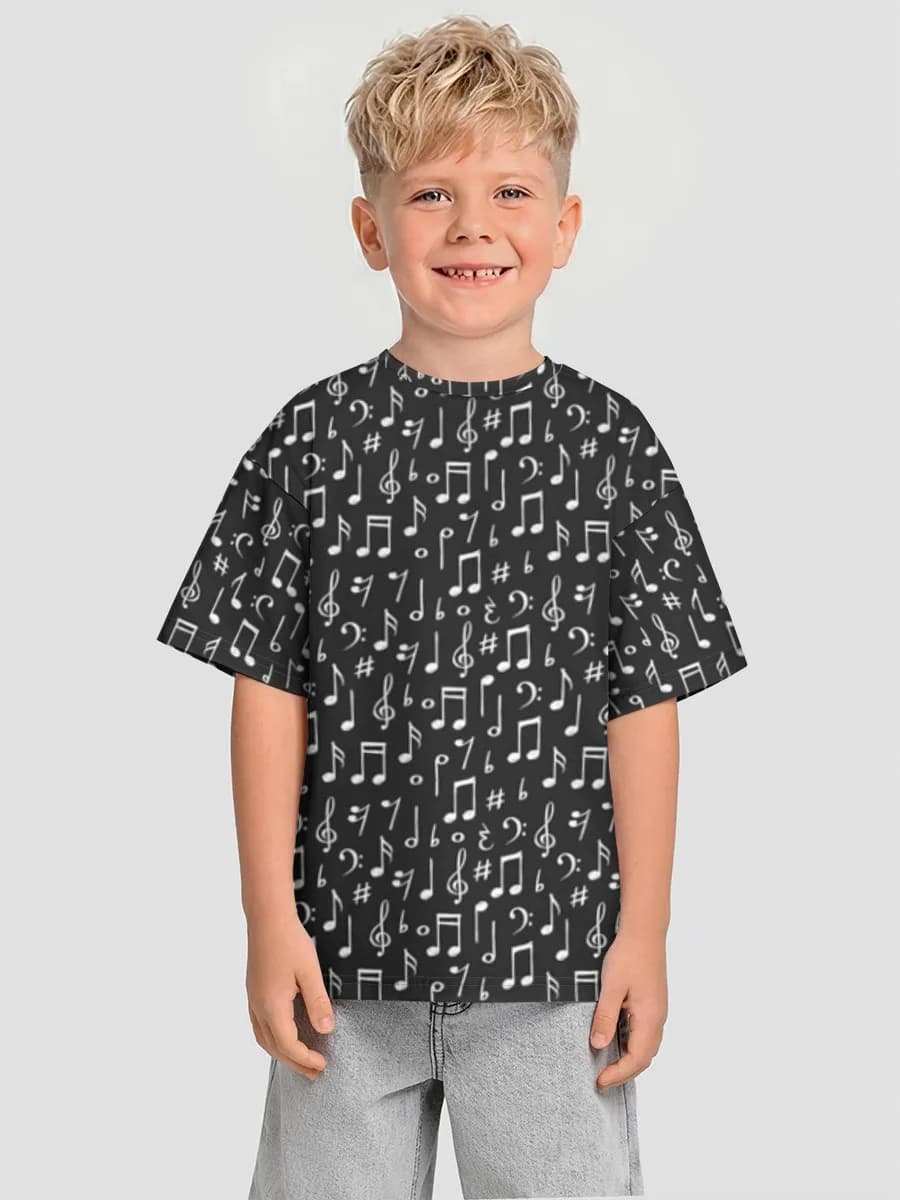 Oversized Baumwoll-T-Shirt Jungen
