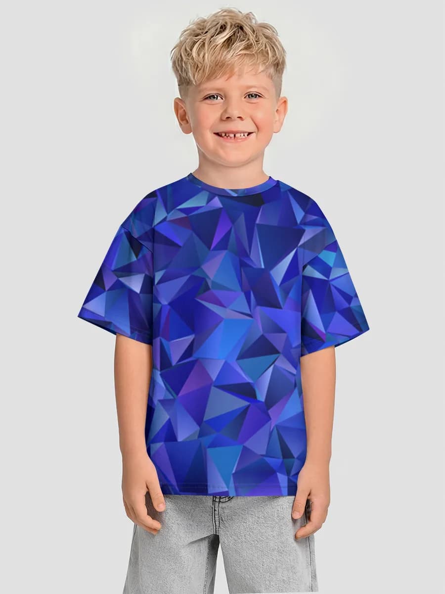 Boys' oversized cotton T-shirt