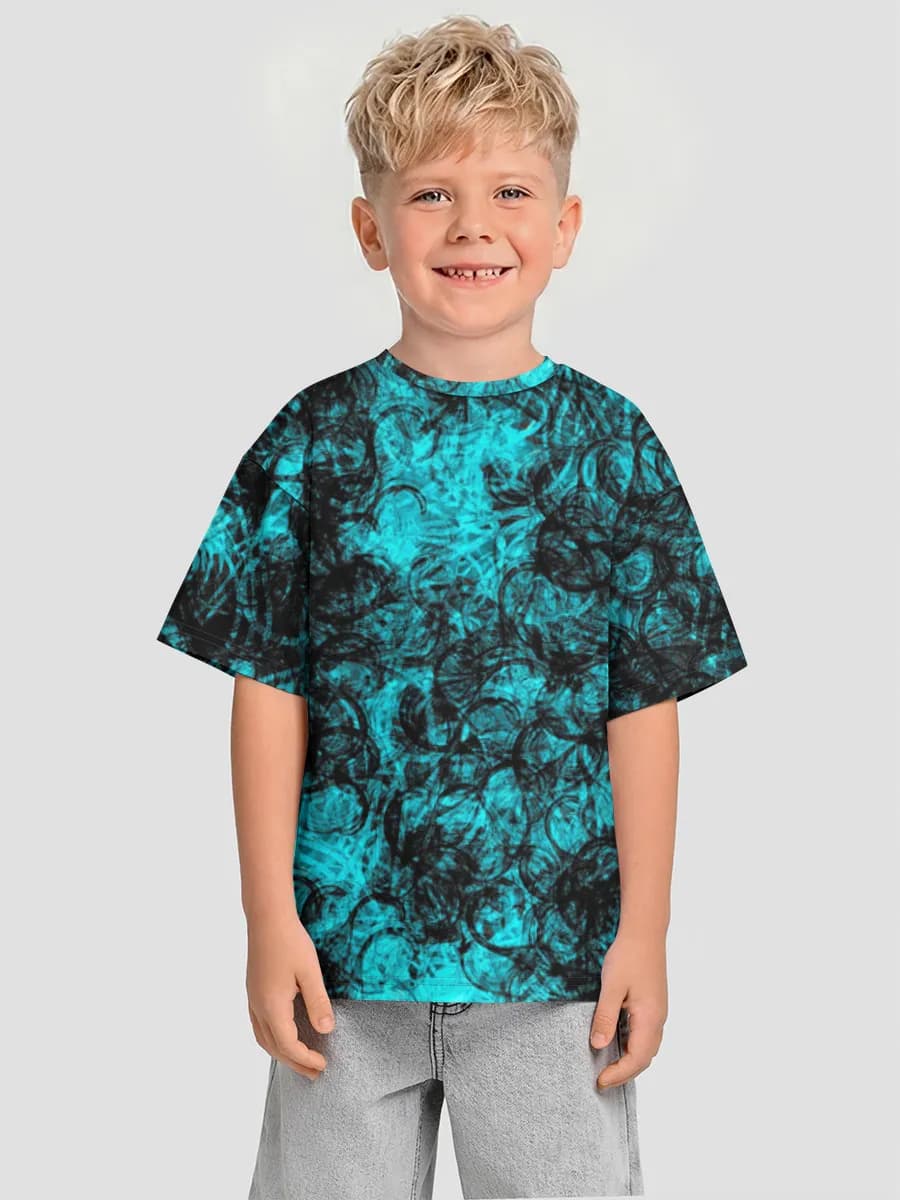 Boys' oversized cotton T-shirt