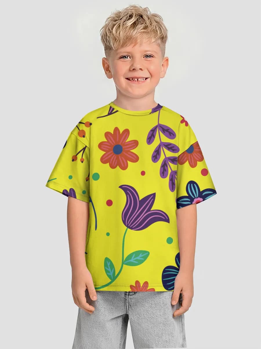 Camiseta Oversize de Algodón Niño