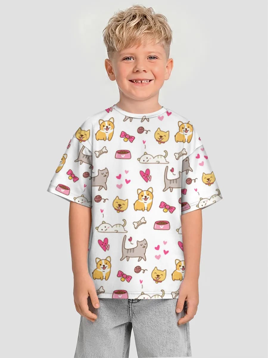 Camiseta Oversize de Algodón Niño
