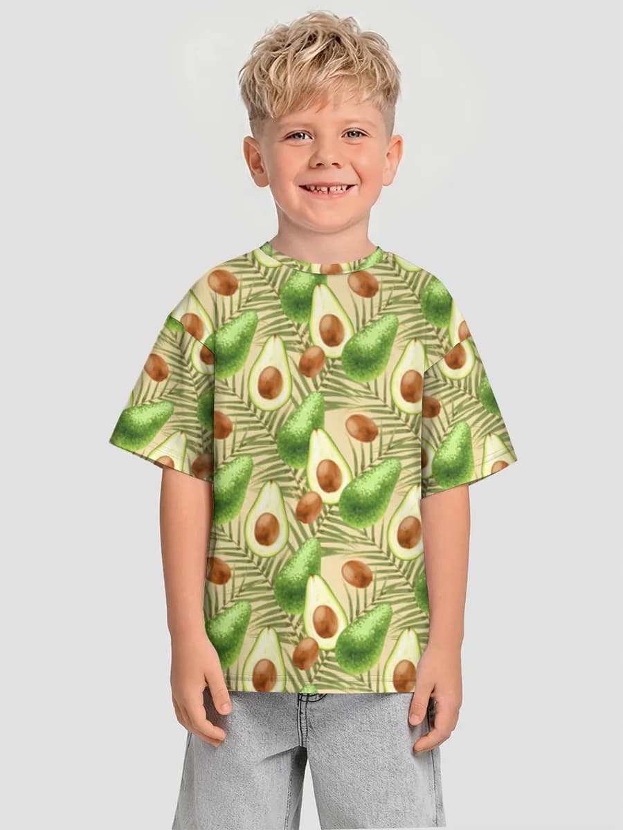 Oversized Baumwoll-T-Shirt Jungen