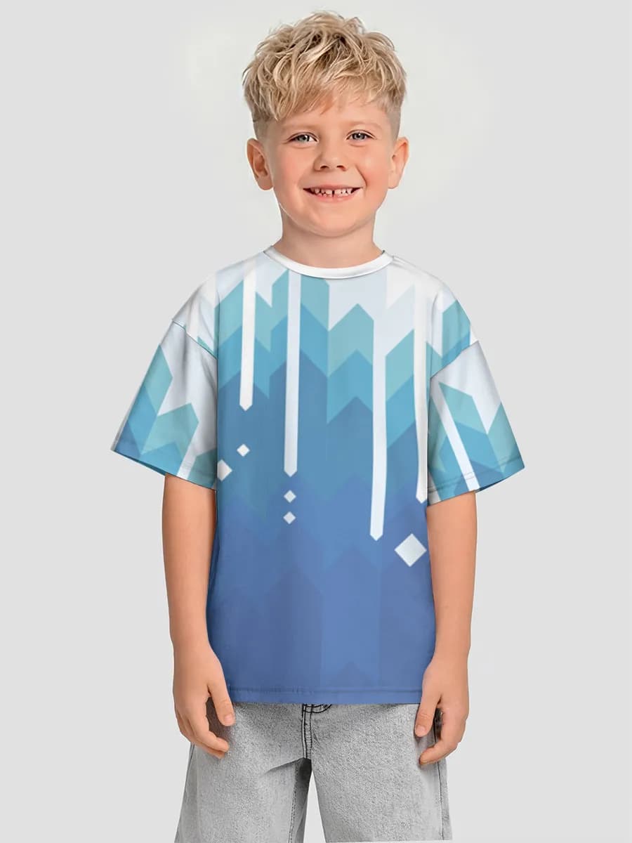 Boys' oversized cotton T-shirt