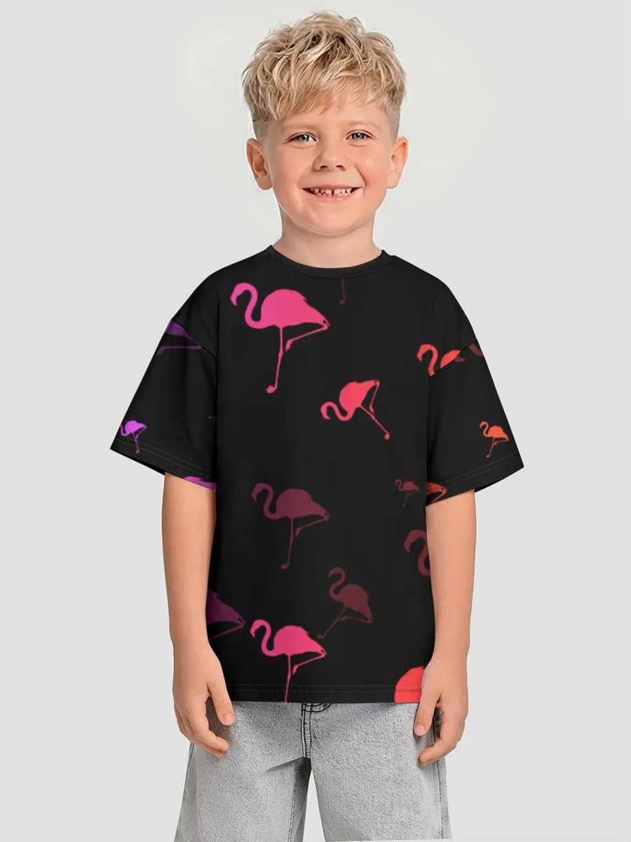 Boys' oversized cotton T-shirt