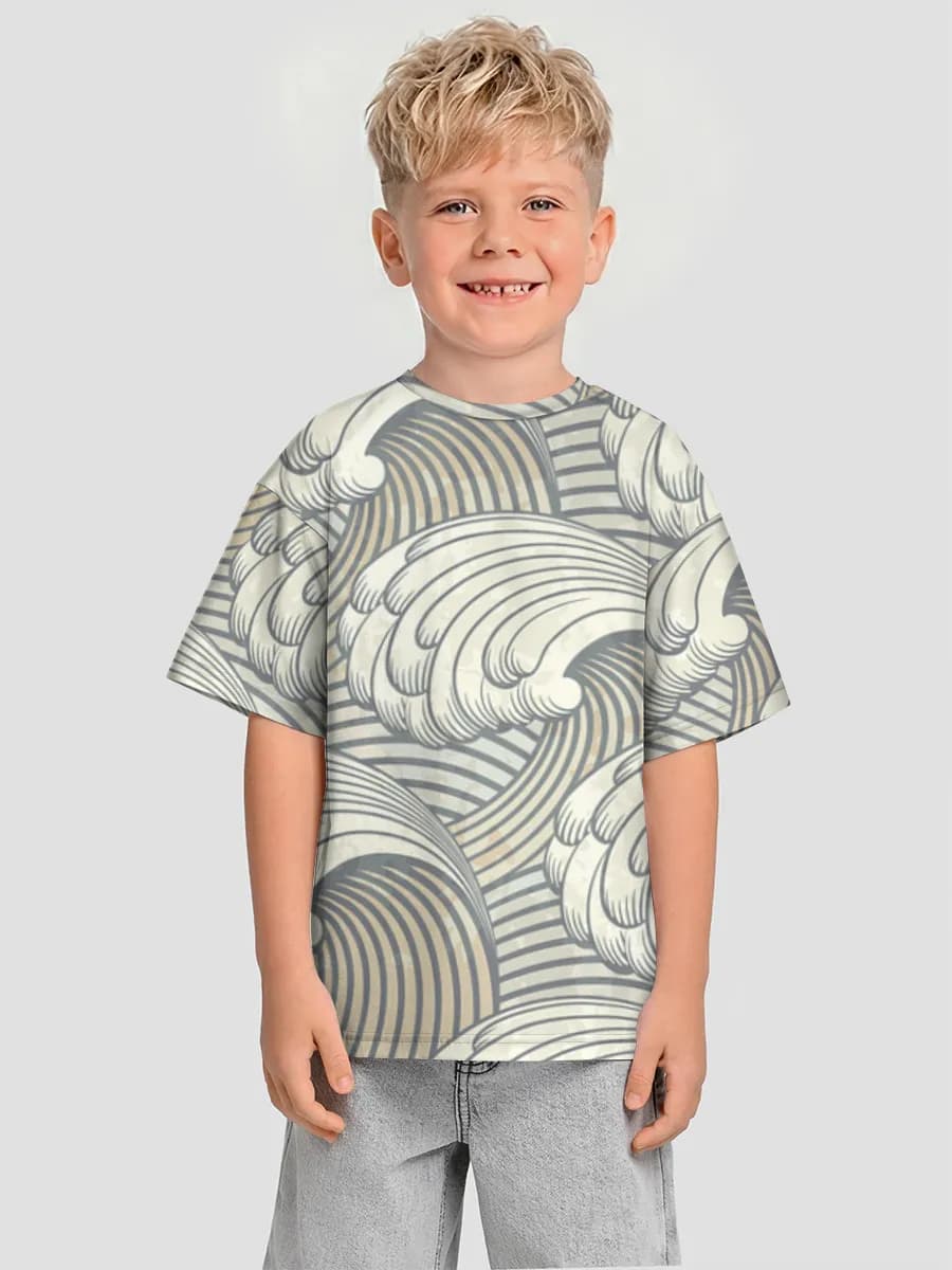 T-shirt coton oversize garçon