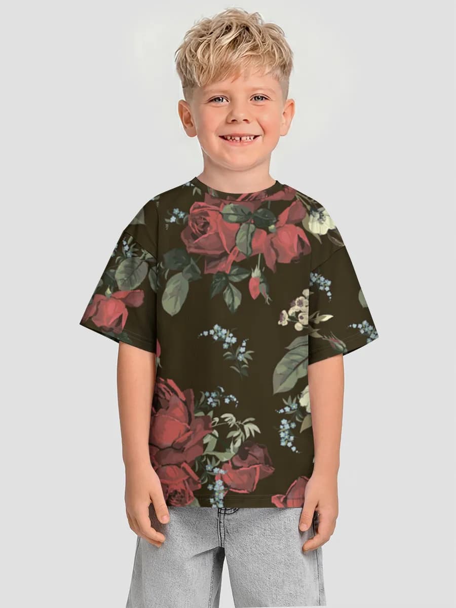 男の子 ビッグシルエット コットンTシャツ
