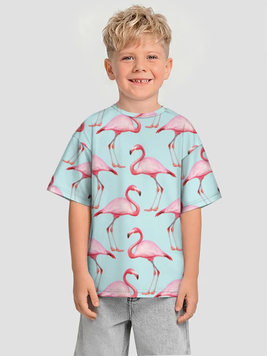 Oversized Baumwoll-T-Shirt Jungen